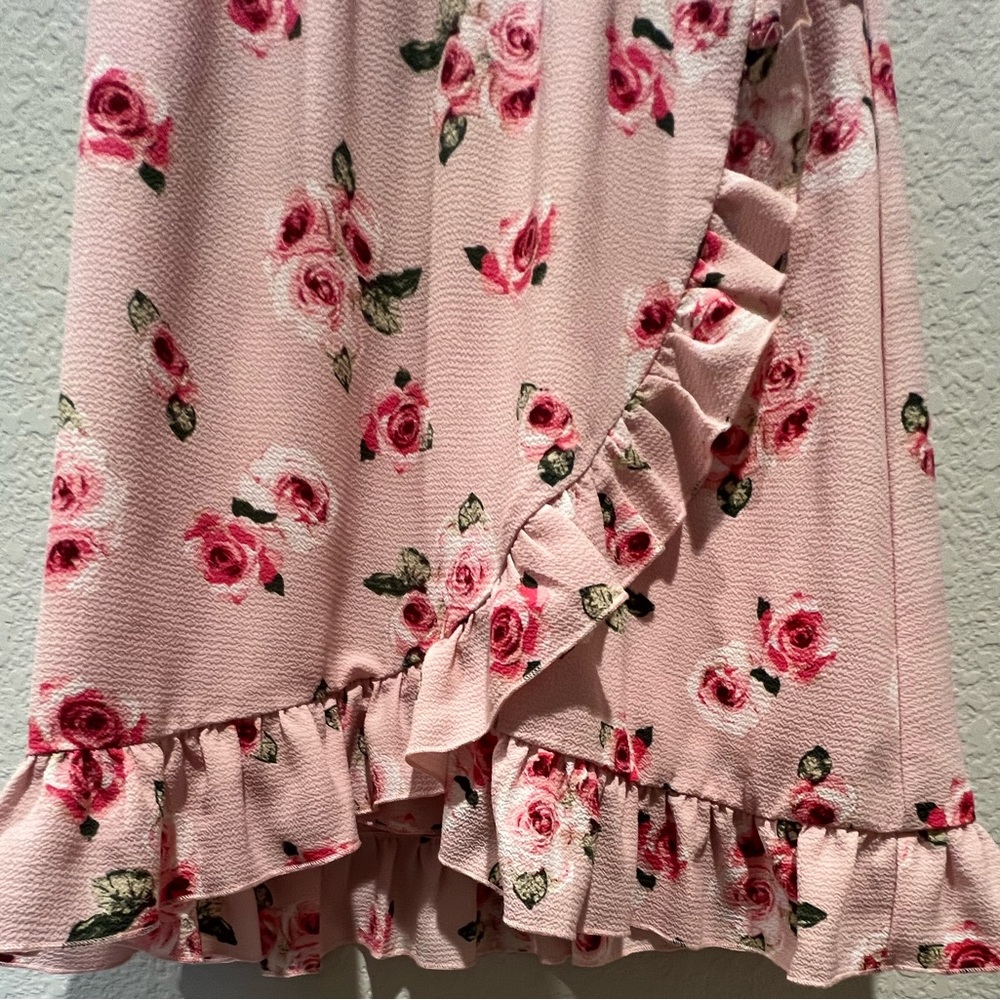 Pink floral Zunie dress with floral design